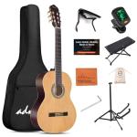ADM Full Size Classical Nylon Strings Guitar Bundle