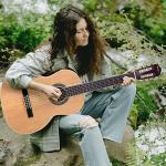 ADM Full Size Classical Nylon Strings Guitar Bundle