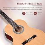 ADM Full Size Classical Nylon Strings Guitar Bundle