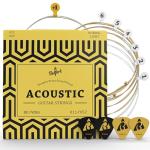 BELFORT® Premium Acoustic Guitar Strings Set - Bonus Picks