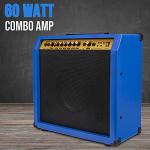LyxPro 60W Electric Guitar Combo Amp - Blue