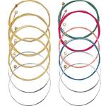 Bememo 2 Sets of Colored Steel Guitar Strings