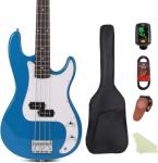 Full-Size Electric Bass Guitar Starter Kit - Black