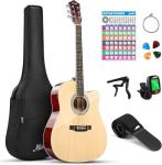 Moukey 41" Acoustic Guitar Bundle for Beginners