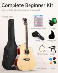 Moukey 41" Acoustic Guitar Bundle for Beginners