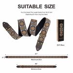 Nefelibata Jacquard Guitar Strap with Leather Ends
