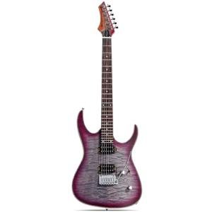 Leo Jaymz Hurricane Series Electric Guitar - Purple Black