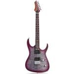 Leo Jaymz Hurricane Series Electric Guitar - Purple Black