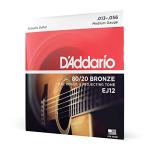 D'Addario EJ12 Medium Acoustic Guitar Strings Set