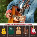 Japanese Cotton Guitar Strap with Accessories - Pomegranate Flower