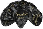 Fender 351 Heavy Celluloid Guitar Picks, Black Moto