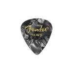 Fender 351 Heavy Celluloid Guitar Picks, Black Moto