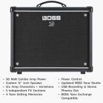 Boss Katana-50 50W Guitar Combo Amp Bundle