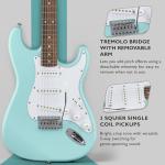 Fender Squier Stratocaster Electric Guitar Bundle - Daphne Blue
