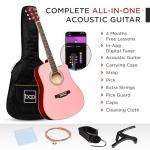41-Inch Pink Beginner Acoustic Guitar Starter Set