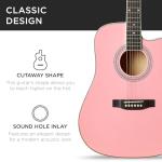 41-Inch Pink Beginner Acoustic Guitar Starter Set
