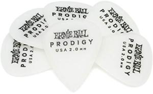 Ernie Ball Prodigy White Guitar Picks, 6-Pack