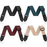 Adjustable Cotton Guitar Straps - 4 Pack