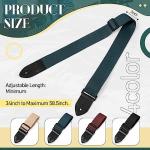 Adjustable Cotton Guitar Straps - 4 Pack