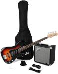 Fender 4-String Bass Guitar Package - Sunburst