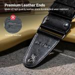 LEKATO Floral Guitar Strap with Padded Comfort