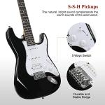 SAYHA 39 Inch Electric Guitar Starter Kit Black