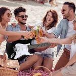 SAYHA 39 Inch Electric Guitar Starter Kit Black