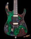 Leo Jaymz Monsoon Deluxe Electric Guitar, Green