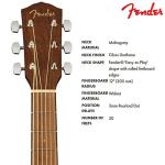 Fender CP-60S Parlor Acoustic Guitar - Sunburst
