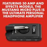 Fender Mustang Micro Plus Bluetooth Headphone Amp