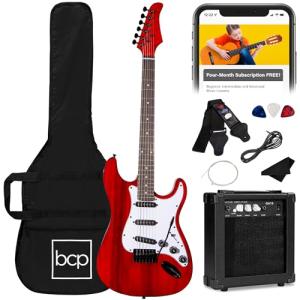 Beginner Electric Guitar Starter Kit - Cherry Red