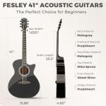 41" Acoustic Guitar Kit for Beginners with Accessories