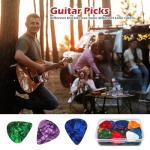 60Pack Colorful Guitar Picks with Organizer Box