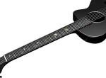 Natasha 38-inch Carbon Fiber Acoustic Guitar - Black