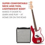 Fender Squier Precision Bass Guitar, Dakota Red