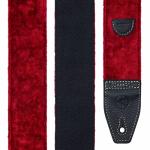 YIKOKO Velvet Guitar Strap with Leather Ends