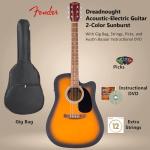Fender FA Series Dreadnought Acoustic-Electric Guitar Bundle