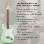 Fender Squier Stratocaster Surf Green Guitar Bundle