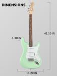 Fender Squier Stratocaster Surf Green Guitar Bundle