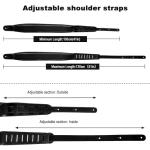 Philicoco Adjustable Padded Leather Guitar Strap