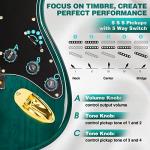 MUSTAR 39 Inch Electric Guitar Beginner Kit