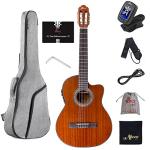 WINZZ AC309CE 39" Cutaway Electric Classical Guitar