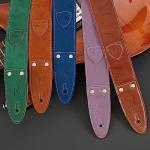 Nefelibata 2" Leather Guitar Strap with Picks