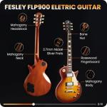 Fesley LP Electric Guitar 39" Sunburst Model