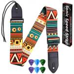 Qivorimith Guitar Strap with Picks and Accessories