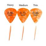 Hyshina 30 Pack Heavy Celluloid Guitar Picks