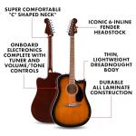 Fender Redondo CE Acoustic Guitar with Built-In Tuner