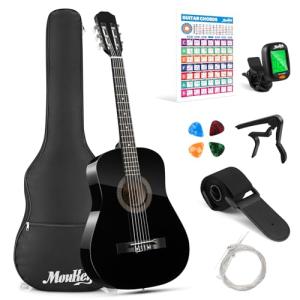 Moukey 38" Acoustic Guitar Starter Kit - Black