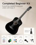 Moukey 38" Acoustic Guitar Starter Kit - Black