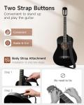 Moukey 38" Acoustic Guitar Starter Kit - Black
